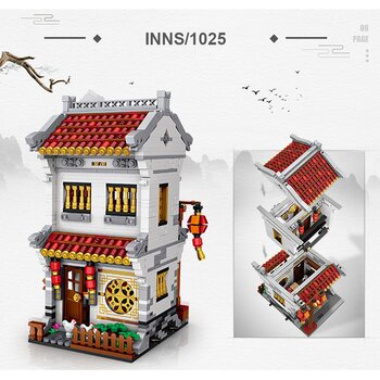 Loz LOZ Mini Blocks - Inn Building Bricks Set