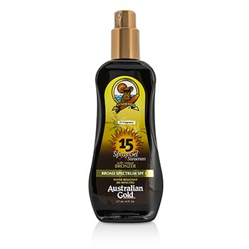 Spray Gel Sunscreen SPF 15 with Instant Bronzer