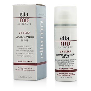 UV Clear Facial Sunscreen SPF 46 - For Skin Types Prone To Acne, Rosacea & Hyperpigmentation