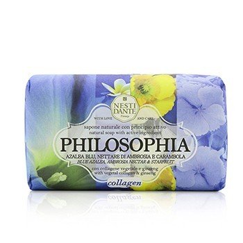 Nesti Dante Philosophia Natural Soap - Collagen - Blue Azalea, Ambrosia Nectar & Starfruit With Vegetal Collagen & Ginseng