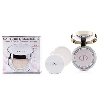 Capture Dreamskin Moist & Perfect Cushion SPF 50 With Extra Refill - # 000