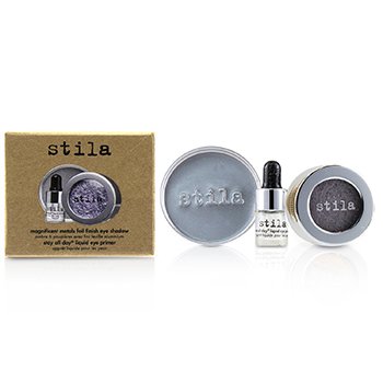 Magnificent Metals Foil Finish Eye Shadow With Mini Stay All Day Liquid Eye Primer - Metallic Lavender