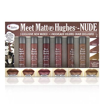 TheBalm Meet Matt(e) Hughes 6 Mini Long Lasting Liquid Lipsticks Kit  - Nude