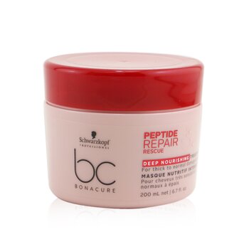 Schwarzkopf BC Bonacure Peptide Repair Rescue Deep Nourishing Treatment (For Thick to Normal Damaged Hair)