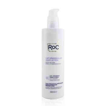 ROC Multi-Action Make-Up Remover Milk - Removes Waterproof Make-Up (All Skin Types, Even Sensitive Skin)
