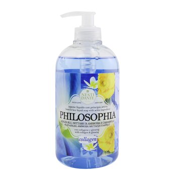 Philosophia Hand & Face Liquid Soap With Collagen & Ginseng - Blue Azalea, Ambrosia Nectar & Starfruit