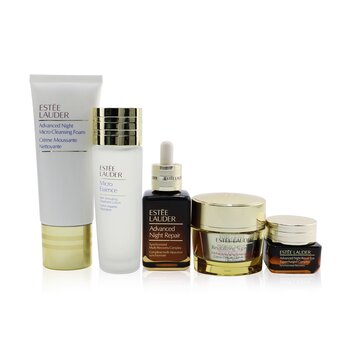 Estee Lauder Your Nightly Skincare Experts: ANR 50ml+ Revitalizing Supreme+ Soft Cream 50ml+ Eye Supercharged 15ml+ Micro Cleans...