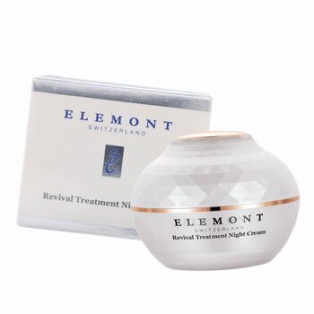 ELEMONT Revival Treatment Night Cream (Firming, Lifting , Anti-Wrinkle Aging, Hydrating, Brightening) (e50ml) E108