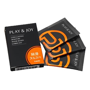 PLAY & JOY Silky Water Based Lubricant 3g x 3 Pack