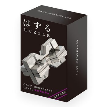 Hanayama | Hourglass Hanayama Metal Brainteaser Puzzle Mensa Rated Level 6