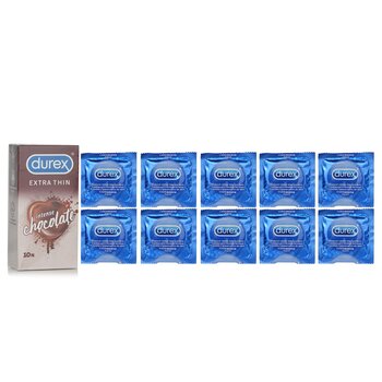 Durex Intense Extra Thin Condoms 10pcs - Chocolate