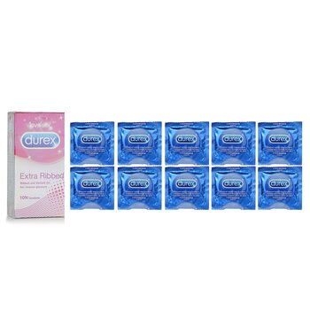 Durex Extra Ribbed Condoms 10pcs