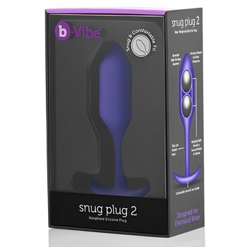 B-vibe Snug Anal Plug 2 - # Purple
