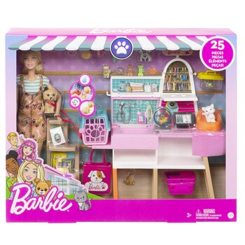 Barbie Doll and Pet store Playset