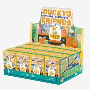 Popmart Duckyo Friends Wage Earner Series - (Case of 12 Blind Boxes)