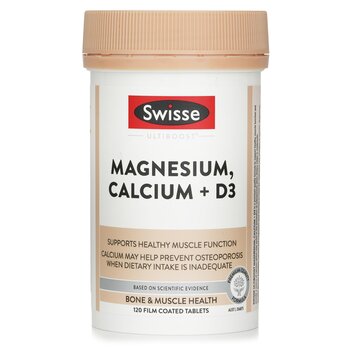 Swisse Ultiboost Magnesium Calcium + Vitamin D - 120 Tablets