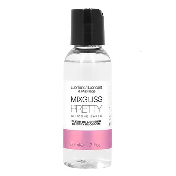 MIXGLISS Pretty 2 In 1 Silicone Based Lubricant & Massage - Cherry Blossom