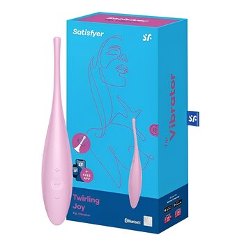 Twirling Joy Tip Vibrator With App Control - # Pink