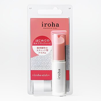 Iroha Iroha Stick Vibrator - # Pink x White