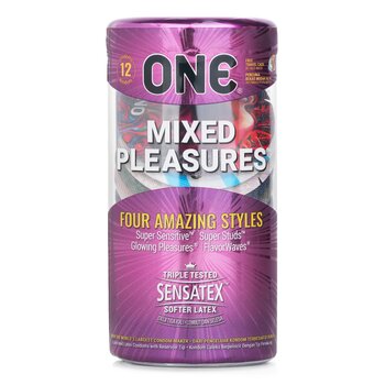 One Mixed Pleasures Condom 12pcs