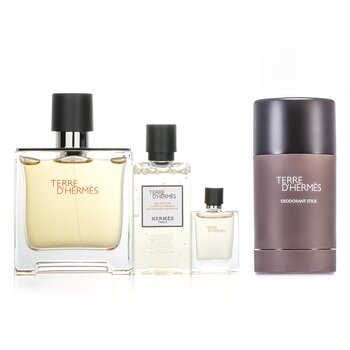 Hermes Terre D'Hermes Pure Set + Terre D'Hermes Deodorant Stick